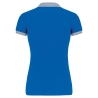 Polo piqué bicolore femme Gris – Kariban – vue 2