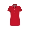 Polo Maille Piquée Manches Courtes Femme Rouge / Blanc / Marine Kariban