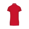Polo Maille Piquée Manches Courtes Femme Rouge / Blanc / Marine Kariban – vue 2
