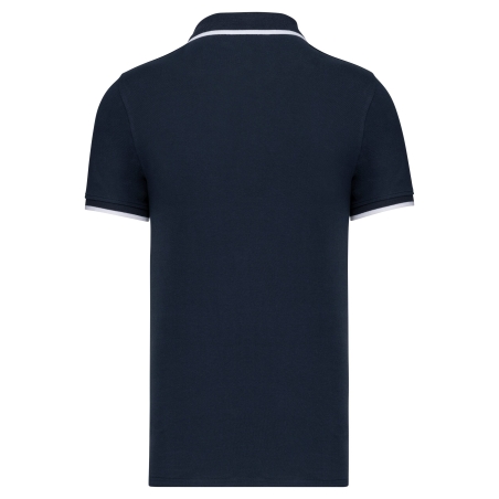 Polo Manches Courtes Homme Turquoise Kariban – Sailing – vue 2