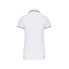 Polo Maille Piquée Manches Courtes Femme Blanc / Marine / Blanc Kariban – vue 2