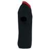 Polo jersey bicolore homme Noir/Rouge Kariban – Col chemise – vue 3