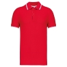 Polo manches courtes homme Blanc Kariban – Finitions contrastées