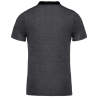 Polo jersey bicolore homme Kariban – Gris chiné / Noir – vue 2