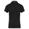 Polo jersey bicolore femme Noir / Gris chiné Kariban – vue 2