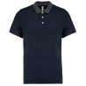 Polo Jersey Bicolore Homme Gris Kariban – Coton Peigné