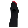 Polo jersey bicolore femme Noir/Rouge Kariban 180 g/m² – vue 3