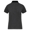 Polo jersey bicolore femme Kariban – Gris chiné / Noir – vue 2