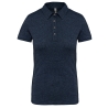 Polo Jersey Manches Courtes Femme Marine française chiné – Kariban
