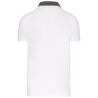 Polo Jersey Bicolore Homme Blanc / Gris Chiné Kariban – vue 2