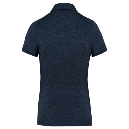 Polo Jersey Manches Courtes Femme Marine française chiné – Kariban – vue 2