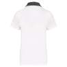 Polo Jersey Bicolore Femme Blanc / Gris Chiné Kariban – vue 2