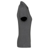 Polo Jersey Manches Courtes Femme Gris Chiné Kariban – vue 3
