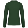 Polo piqué manches longues femme Vert Forest Green – Kariban – vue 2