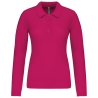 Polo piqué manches longues femme Fuchsia – Kariban