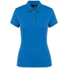 Polo jersey manches courtes femme bleu Kariban