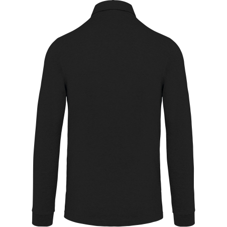 Polo Jersey Manches Longues Homme Noir – Kariban – vue 2