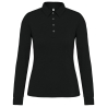 Polo Jersey Manches Longues Femme Noir – Kariban