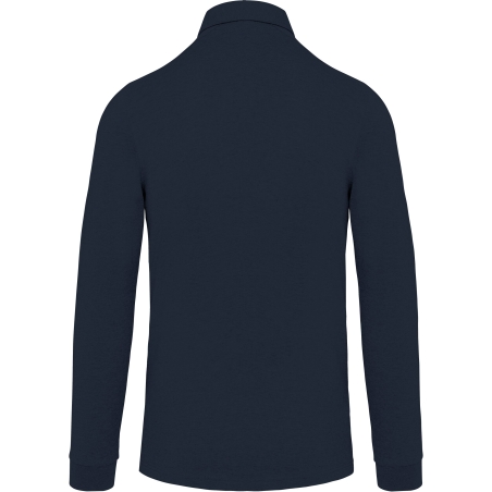 Polo Jersey Manches Longues Homme Marine – Kariban – vue 2