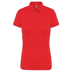 Polo Jersey Manches Courtes Femme Rouge – Kariban