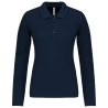 Polo piqué manches longues femme Marine Kariban