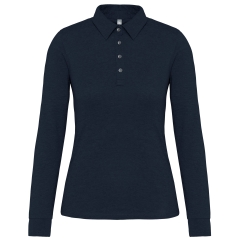 Polo Jersey Manches Longues Femme Marine Kariban