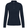 Polo Jersey Manches Longues Femme Marine Kariban