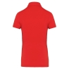 Polo Jersey Manches Courtes Femme Rouge – Kariban – vue 2