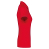 Polo Jersey Manches Courtes Femme Rouge – Kariban – vue 3
