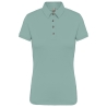 Polo jersey manches courtes femme Vert