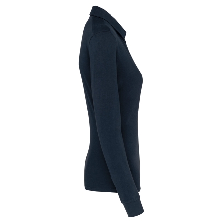 Polo Jersey Manches Longues Femme Marine Kariban – vue 3