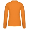 Polo piqué manches longues femme Orange Kariban – vue 2