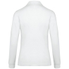 Polo Jersey Manches Longues Femme Blanc – Kariban – vue 2
