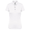 Polo Jersey Manches Courtes Femme Blanc Kariban