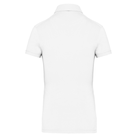 Polo Jersey Manches Courtes Femme Blanc Kariban – vue 2