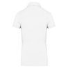 Polo Jersey Manches Courtes Femme Blanc Kariban – vue 2