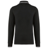 Polo maille piquée manches longues homme Noir – Kariban – vue 2