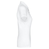 Polo Jersey Manches Courtes Femme Blanc Kariban – vue 3
