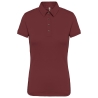Polo Jersey Manches Courtes Femme Bordeaux – Kariban