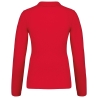 Polo Piqué Manches Longues Femme Rouge – Kariban – vue 2