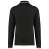 Polo maille piquée manches longues homme Noir – vue 2