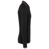 Polo maille piquée manches longues homme Noir – vue 3