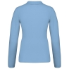 Polo piqué manches longues femme Ciel – Kariban – vue 2