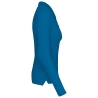 Polo piqué manches longues femme Bleu (Tropical Blue) – Kariban – vue 3