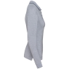 Polo maille piquée manches longues femme Gris Oxford / Marine / Blanc – Kariban – vue 3