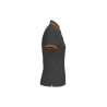 Polo femme manches courtes liserés contrastés Orange – Kariban – vue 3