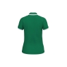 Polo Femme Manches Courtes Liserés Contrastés Vert Kelly / Blanc Kariban – vue 2