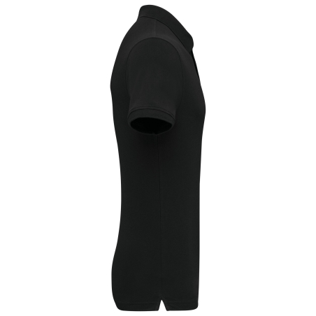 Polo Piqué Manches Courtes Homme Noir – Kariban (K290) – vue 3