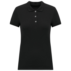 Polo Piqué Manches Courtes Femme Noir – Kariban (K291)