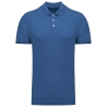 Polo piqué manches courtes homme Bleu Kariban – 200 g/m²